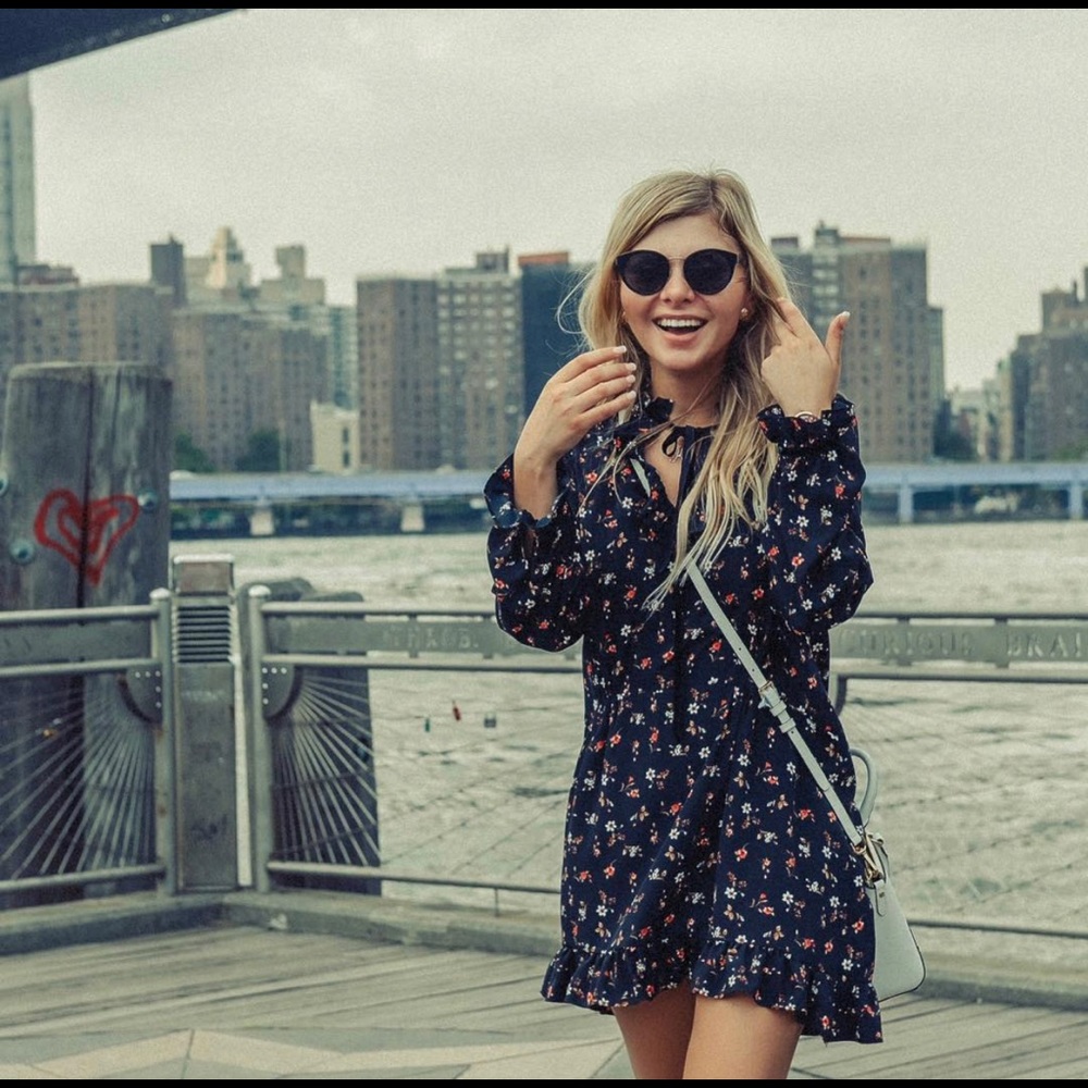 Floral dress Zara Basic Size S